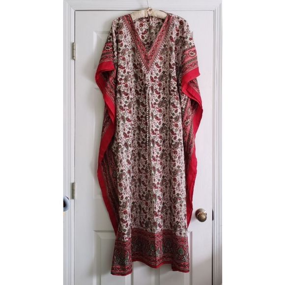 paisley-print Goddess caftan dress, NWOT! - Picture 1 of 9
